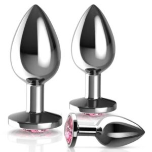3 Pcs Set Luxury Metal Butt Plug Toys