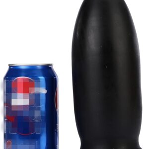 7.8" Huge Bomber Black Butt Plug