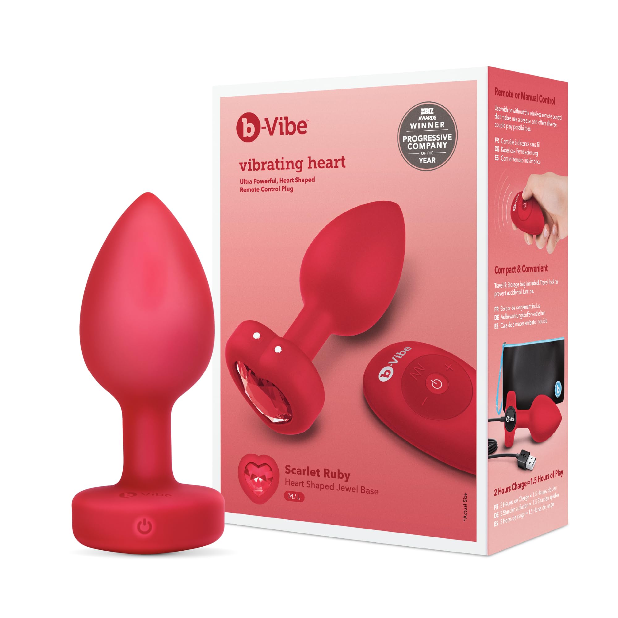 B-vibe Vibrating Jewel Anal Plug - Image 2
