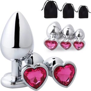 Stainless Steel Jewel Anal Plug
