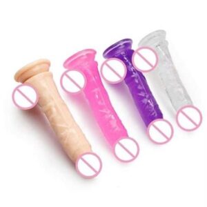 Clear Purple Dildo