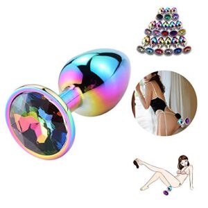 Colorful Vibrator Anal Plug – Silicone Rechargeable Personal Wellness Toy