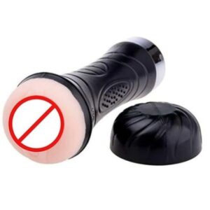 12-Speed Vibrating Male Masturbator Cup – Soft TPR Sleeve for Men