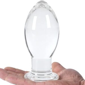 Huge Head Long Neck Glass Butt Plug