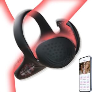 Penis Ring Vibrator with 10 Vibration Modes – Rechargeable Silicone Design