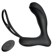 Rechargeable Prostate Massager Vibrating Cock Ring with Remote Control