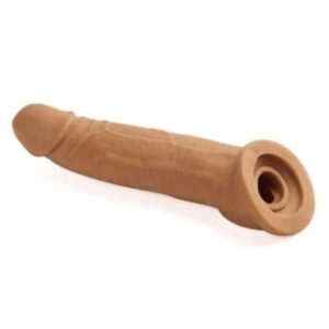 Natural-Tone Reusable Silicone Enhancer Sleeve