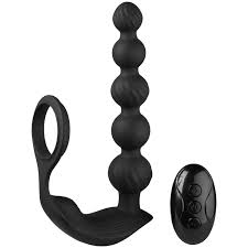 Rechargeable Vibrating Cock Ring with Anal Vibrator – Waterproof Silicone