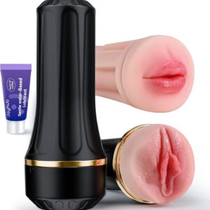 EINSEO Male Masturbator with Dual TPE Sleeves and Adjustable Suction