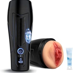 Realistic Pocket Pussy Male Masturbator with Smart Display