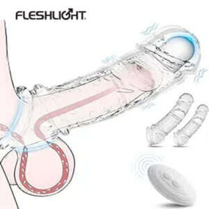 Vibrating Couples Penis Sleeve Set with Remote Control