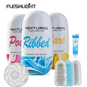 3-Piece Textured Masturbation Egg Set & Travel Male Stroker
