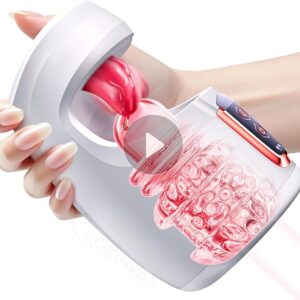 Dual-Motor Liquid TPE Male Masturbator with Detachable Sleeve