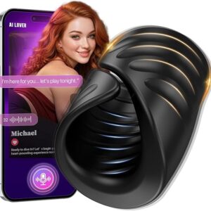 App-Controlled Adjustable Grip Vibrating Male Masturbator