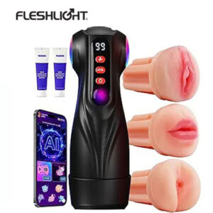App-Controlled Interactive Automatic Male Masturbator with 3 Sleeves